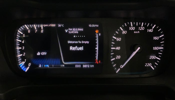 2021 Tata ALTROZ XZ PETROL, Petrol, Manual, 33,952 km, Odometer Image