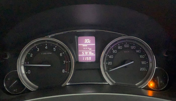 2015 Maruti Ciaz ZXI+, Petrol, Manual, 57,869 km, Odometer Image