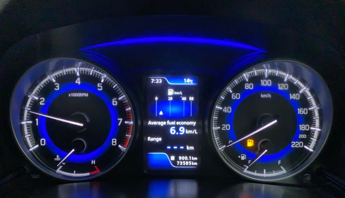 2016 Maruti Baleno ALPHA PETROL 1.2, Petrol, Manual, 73,682 km, Odometer Image