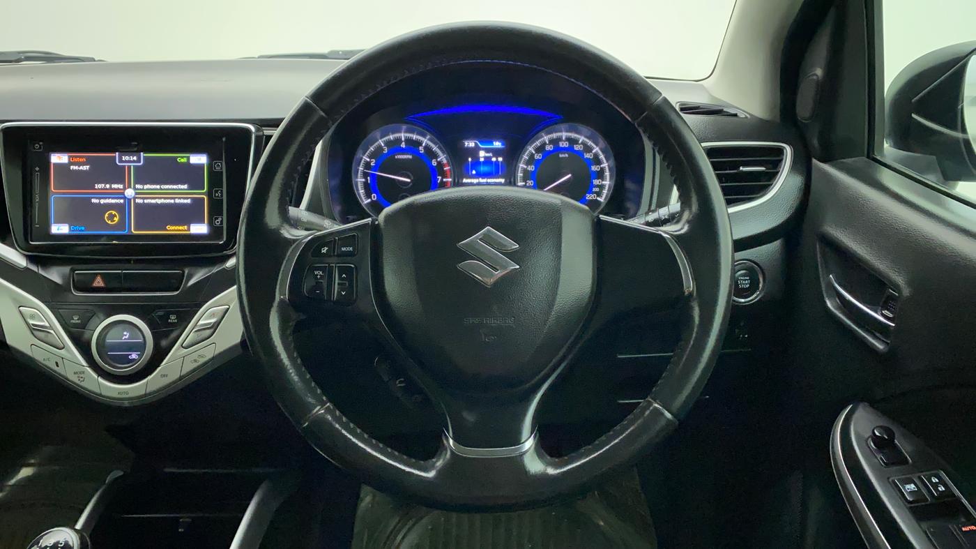2016 Maruti Baleno ALPHA PETROL 1.2, Petrol, Manual, 73,682 km, Steering Wheel Close Up