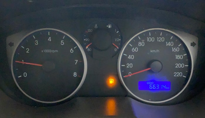 2010 Hyundai i20 SPORTZ (O) 1.2, Petrol, Manual, 66,314 km, Odometer Image