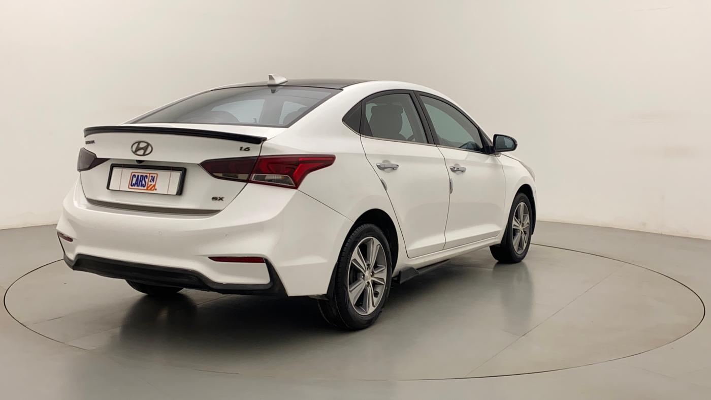 2018 Hyundai Verna 1.6 VTVT SX (O) AT, Petrol, Automatic, 39,147 km, Right Back Diagonal