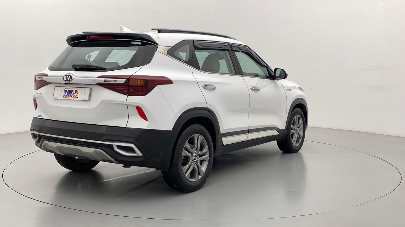 2019 KIA SELTOS HTX+ AT 1.5 DIESEL, Diesel, Automatic, 23,995 km, Right Back Diagonal