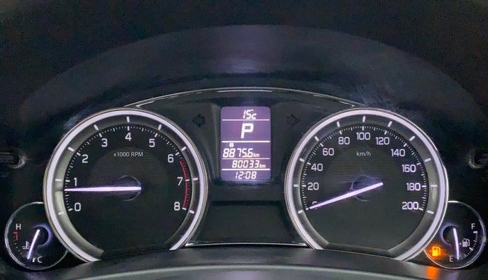 2015 Maruti Ciaz ZXI AT, Petrol, Automatic, 80,214 km, Odometer Image