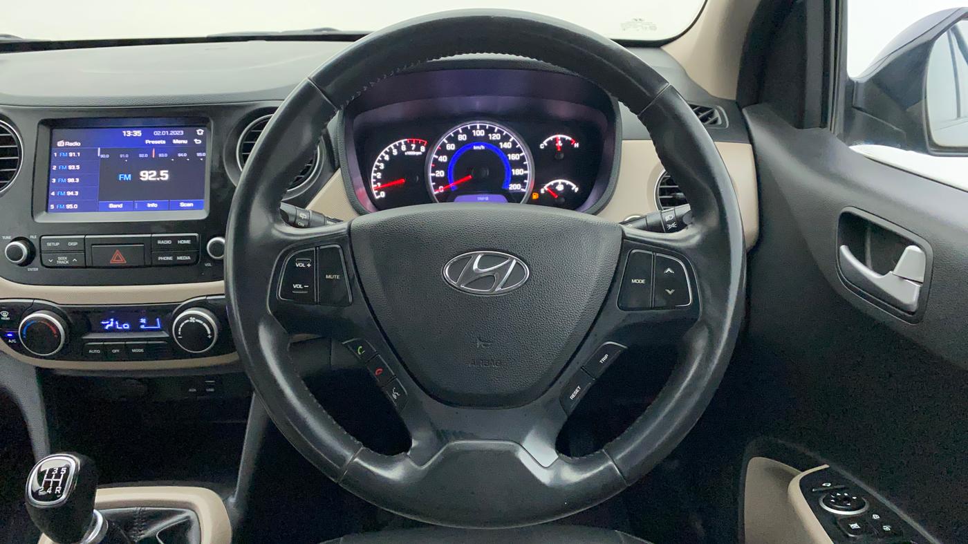 2019 Hyundai Grand i10 ASTA 1.2 KAPPA VTVT, Petrol, Manual, 81,832 km, Steering Wheel Close Up