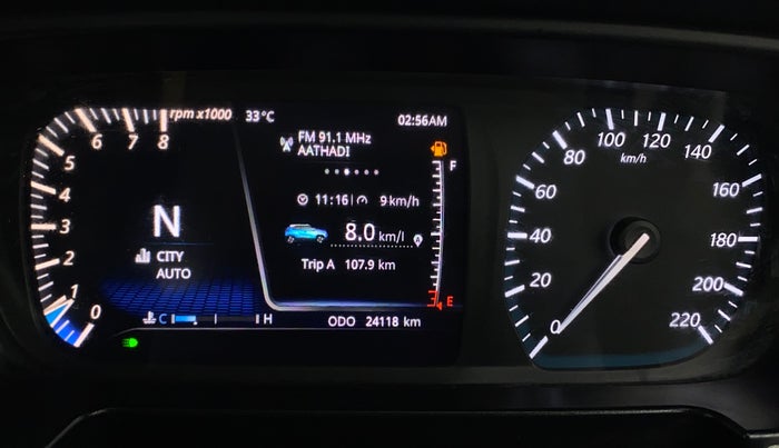 2023 Tata PUNCH CREATIVE AMT 1.2 RTN DUAL TONE, Petrol, Automatic, 24,114 km, Odometer Image