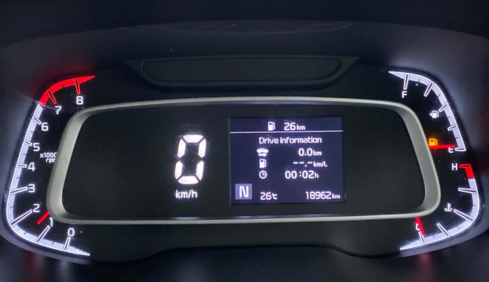 2021 KIA SONET HTX 1.0 IMT, Petrol, Manual, 18,962 km, Odometer Image