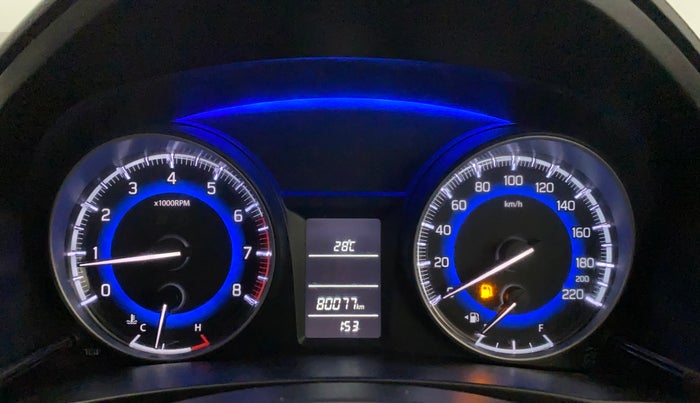 2019 Maruti Baleno DELTA PETROL 1.2, Petrol, Manual, 80,067 km, Odometer Image