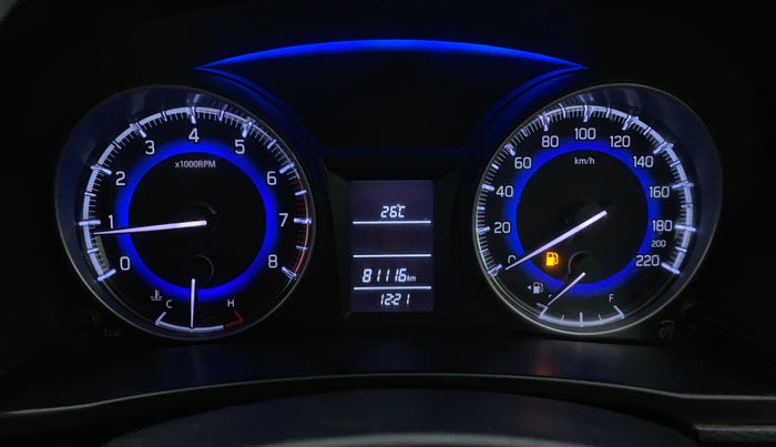 2017 Maruti Baleno DELTA 1.2 K12, Petrol, Manual, 81,156 km, Odometer Image