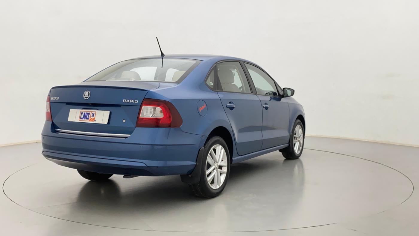 2017 Skoda Rapid 1.6 MPI STYLE AT, Petrol, Automatic, 63,005 km, Right Back Diagonal