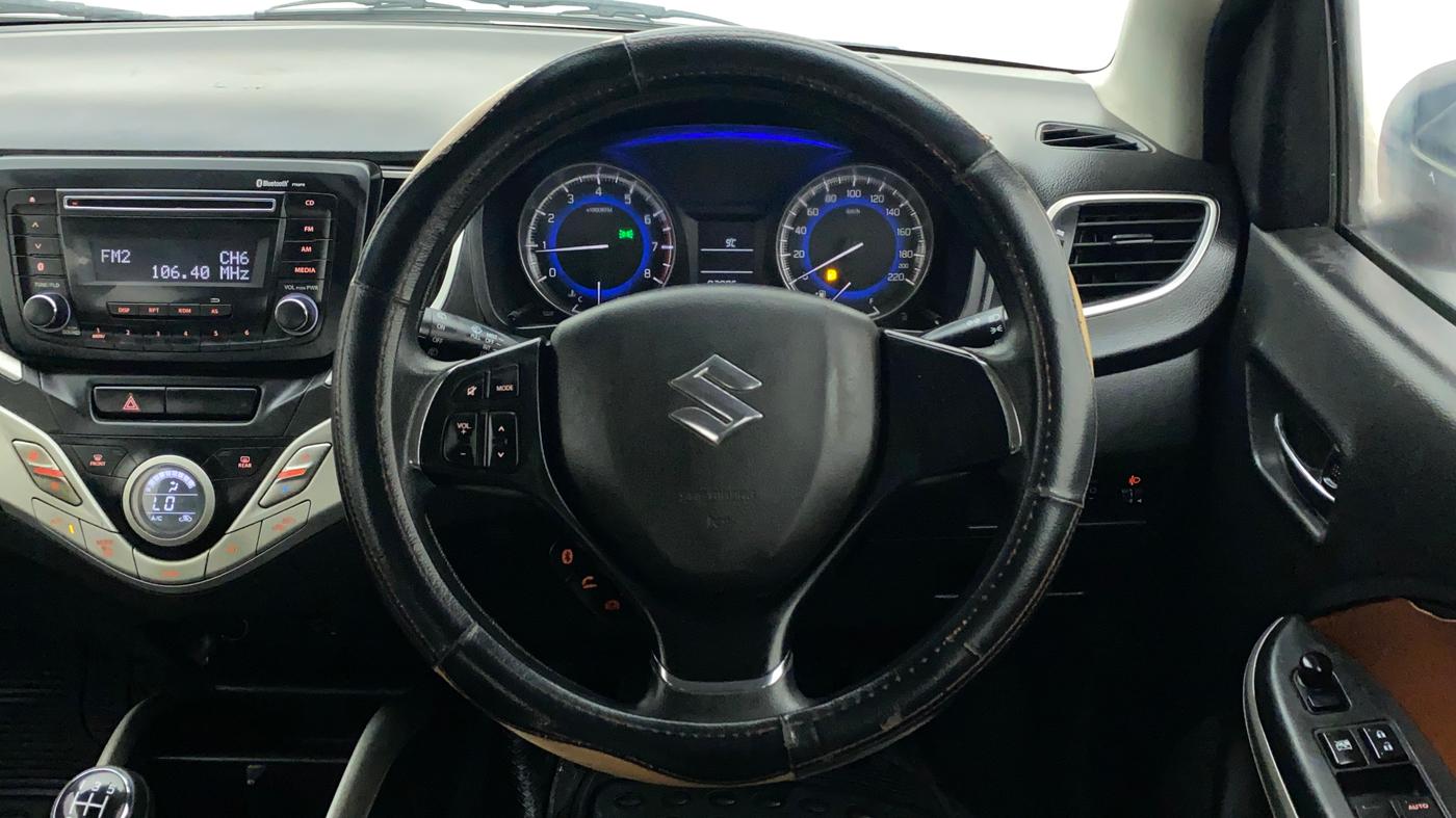 2016 Maruti Baleno DELTA PETROL 1.2, Petrol, Manual, 93,885 km, Steering Wheel Close Up