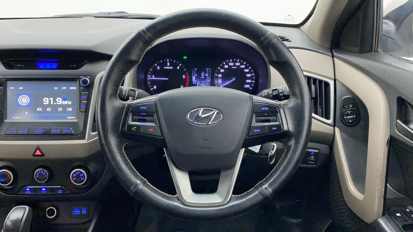 2016 Hyundai Creta S PLUS 1.6 AT DIESEL, Diesel, Automatic, 1,48,166 km, Steering Wheel Close Up