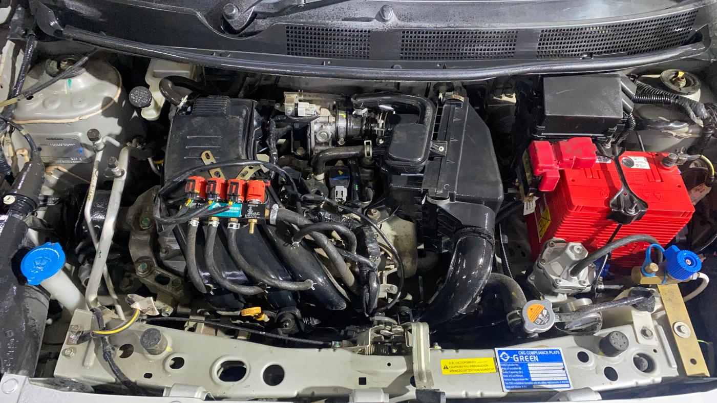 2018 Datsun Go T, CNG, Manual, 41,632 km, Engine View