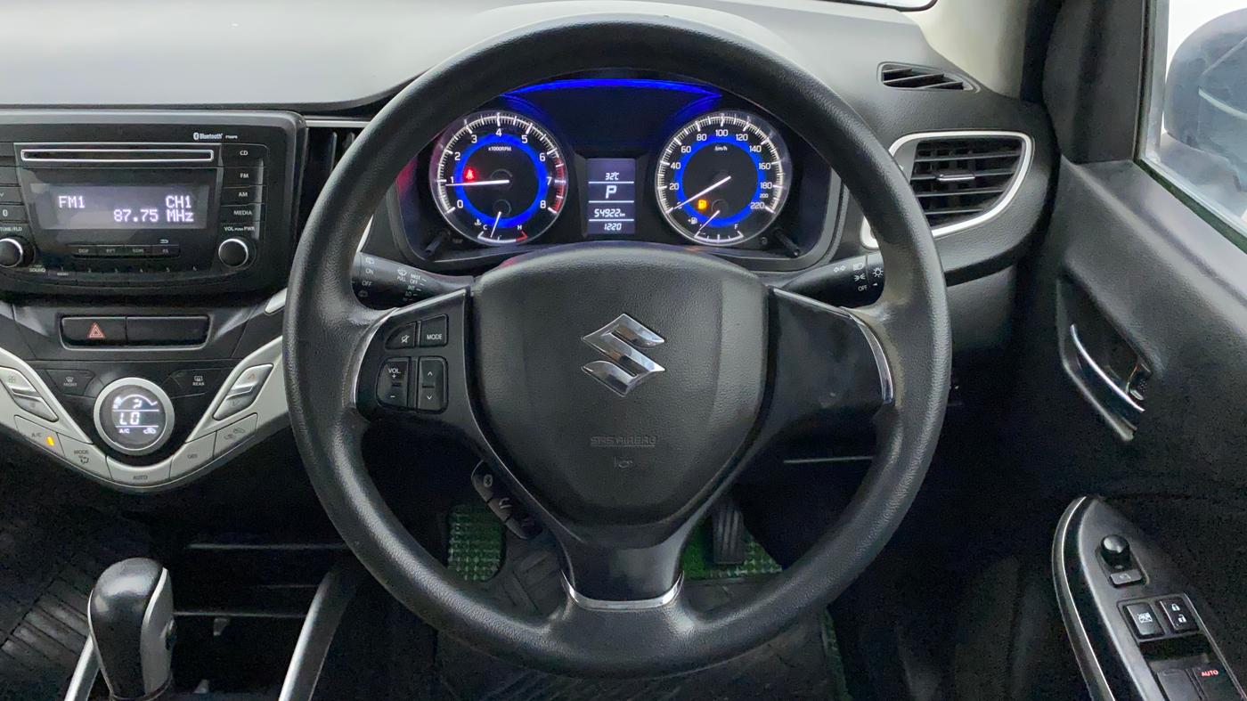 2018 Maruti Baleno DELTA CVT PETROL 1.2, Petrol, Automatic, 54,921 km, Steering Wheel Close Up