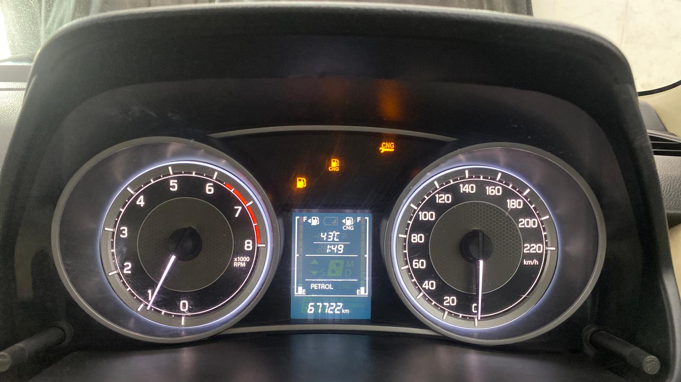 2023 Maruti Dzire ZXI CNG, CNG, Manual, 67,776 km, Odometer Image