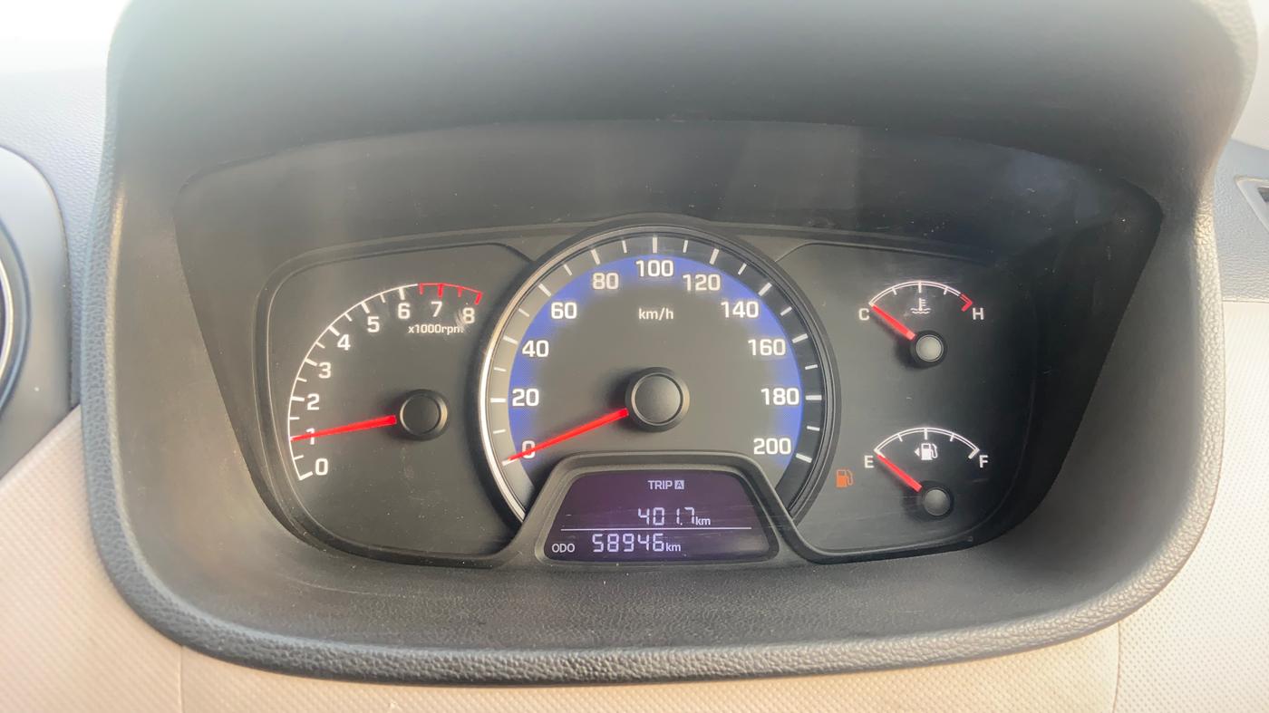2014 Hyundai Xcent S 1.2, Petrol, Manual, 58,929 km, Odometer Image