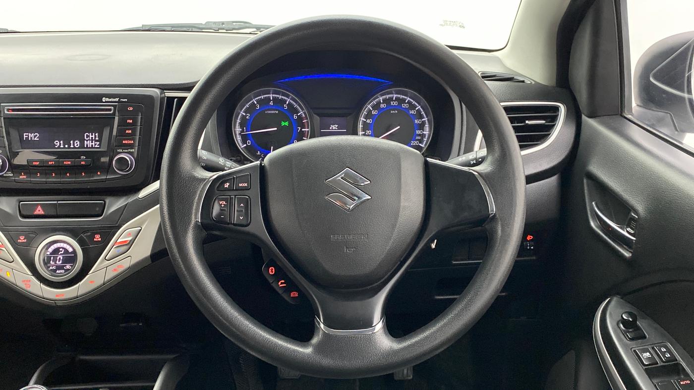 2017 Maruti Baleno DELTA 1.2 K12, Petrol, Manual, 66,058 km, Steering Wheel Close Up