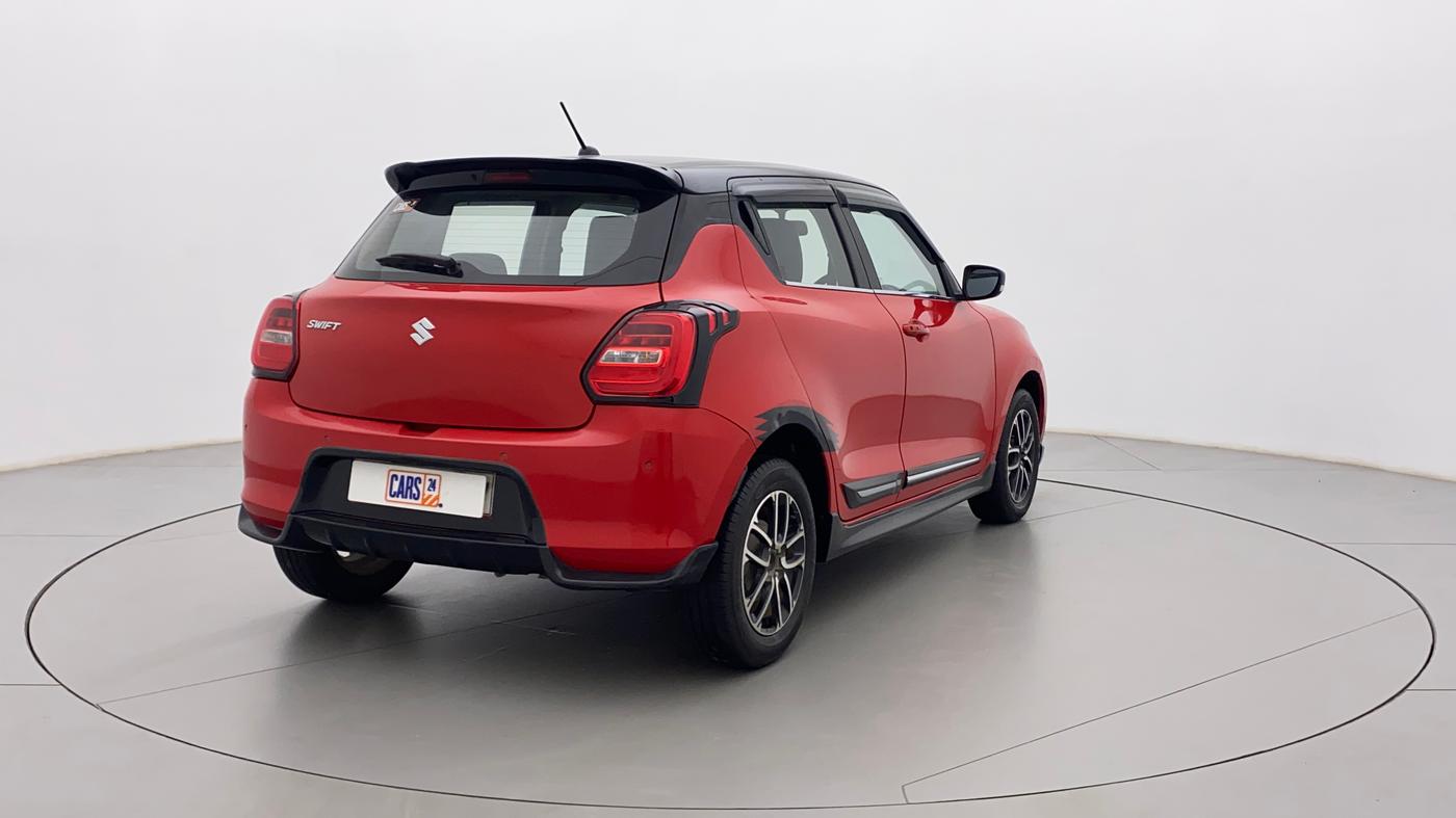 2021 Maruti Swift ZXI PLUS AMT DUAL TONE, Petrol, Automatic, 72,216 km, Right Back Diagonal