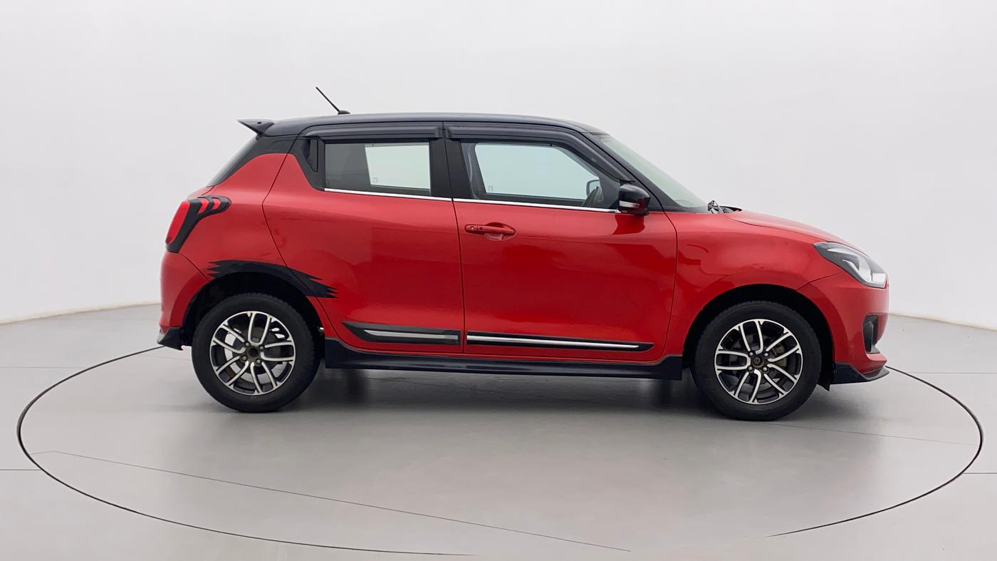 2021 Maruti Swift ZXI PLUS AMT DUAL TONE, Petrol, Automatic, 72,216 km, Right Side View