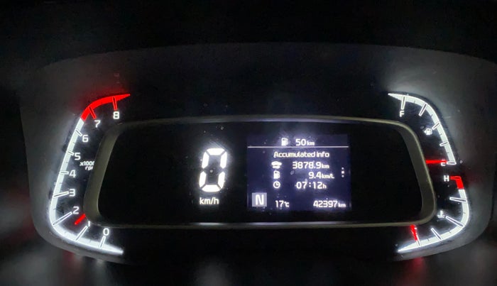 2020 KIA SONET HTX 1.0 IMT, Petrol, Manual, 42,386 km, Odometer Image