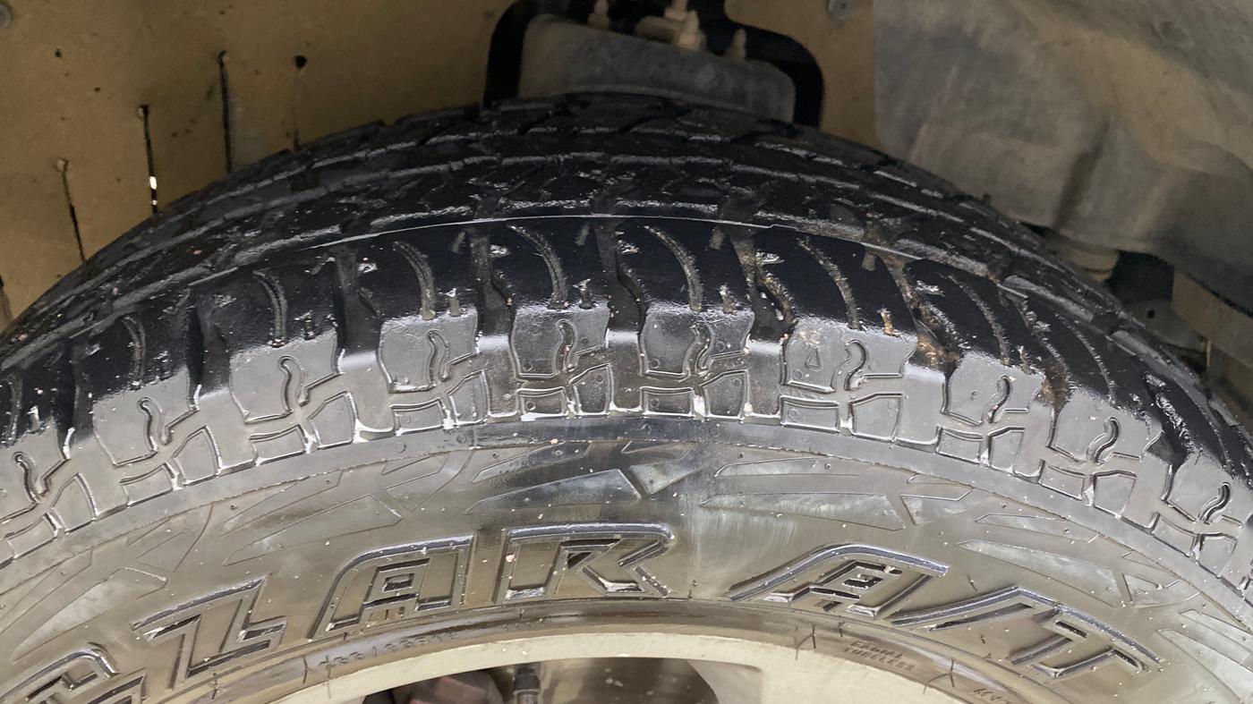 2021 Mahindra Thar LX PETROL HT 4WD AT, Petrol, Automatic, 78,013 km, Right Front Tyre Tread