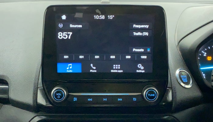 2018 Ford Ecosport TITANIUM + 1.5L DIESEL, Diesel, Manual, 96,134 km, Infotainment System