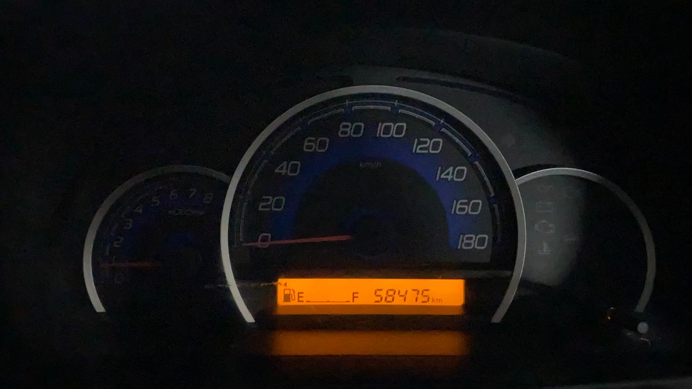 2018 Maruti Wagon R 1.0 VXI, Petrol, Manual, 58,511 km, Odometer Image