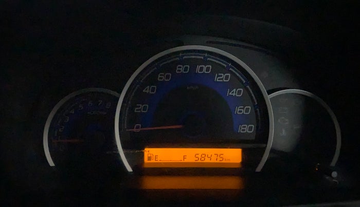 2018 Maruti Wagon R 1.0 VXI, Petrol, Manual, 58,467 km, Odometer Image