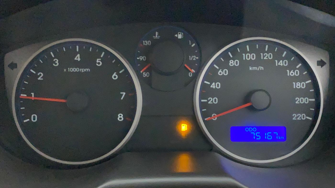 2012 Hyundai i20 MAGNA (O) 1.2, Petrol, Manual, 75,167 km, Odometer Image