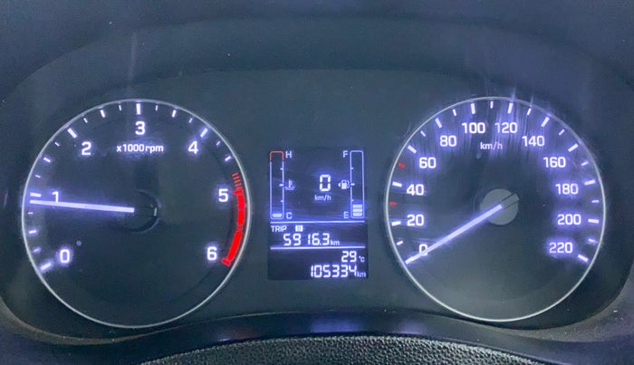 2020 Hyundai Creta SX 1.6 DIESEL, Diesel, Manual, 1,05,334 km, Odometer Image