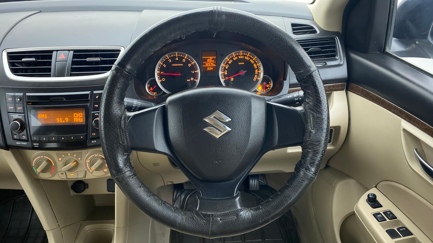 2015 Maruti Swift Dzire VXI 1.2 BS IV, Petrol, Manual, 42,385 km, Steering Wheel Close Up
