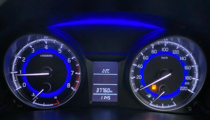 2018 Maruti Baleno DELTA PETROL 1.2, Petrol, Manual, 37,802 km, Odometer Image