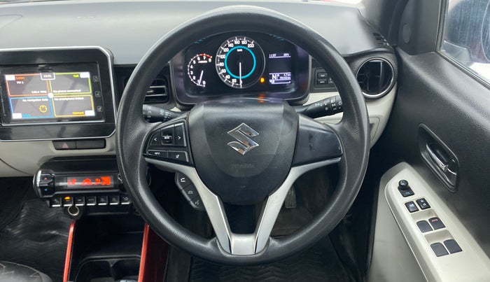 2018 Maruti IGNIS ALPHA 1.2 AMT DUAL TONE, Petrol, Automatic, 79,333 km, Steering Wheel Close Up