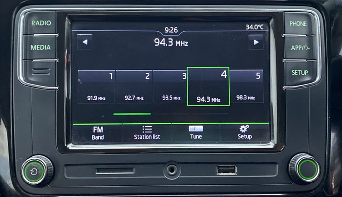2018 Skoda Rapid Style 1.5 TDI AT, Diesel, Automatic, 43,748 km, Infotainment System