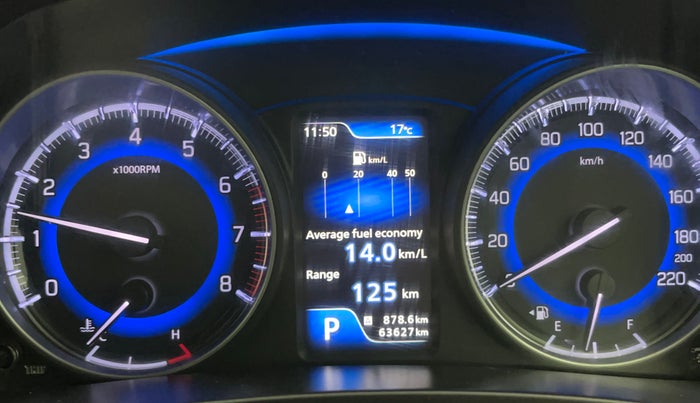 2017 Maruti Baleno ZETA CVT PETROL 1.2, Petrol, Automatic, 63,573 km, Odometer Image