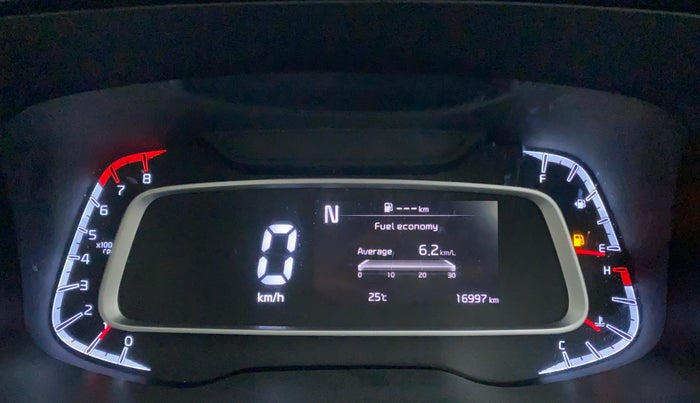 2022 KIA SONET HTX PLUS 1.0 IMT, Petrol, Manual, 16,997 km, Odometer Image