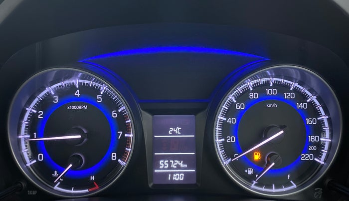2017 Maruti Baleno DELTA PETROL 1.2, Petrol, Manual, 55,724 km, Odometer Image