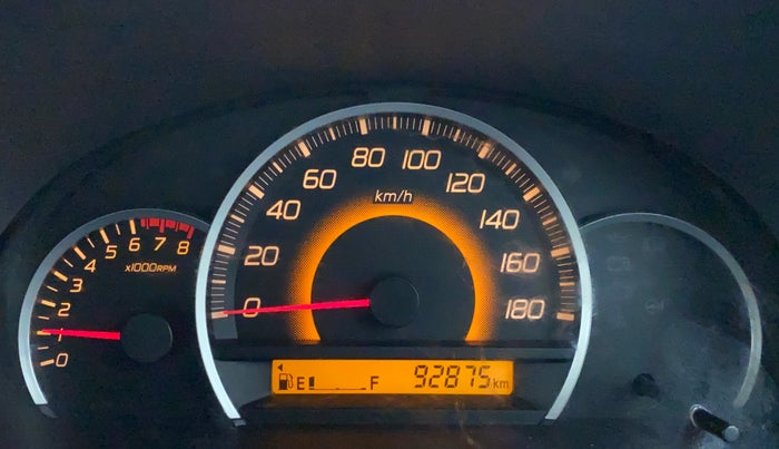 2011 Maruti Wagon R 1.0 VXI, Petrol, Manual, 92,875 km, Odometer Image