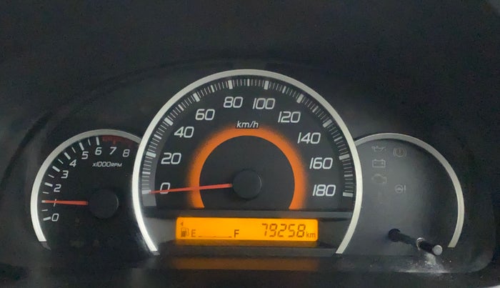 2014 Maruti Wagon R 1.0 VXI, Petrol, Manual, 79,258 km, Odometer Image