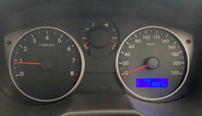 2012 Hyundai i20 MAGNA (O) 1.2, Petrol, Manual, 71,643 km, Odometer Image