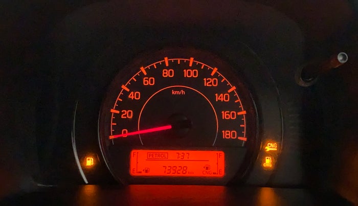2019 Maruti New Wagon-R LXI CNG 1.0, CNG, Manual, 73,928 km, Odometer Image