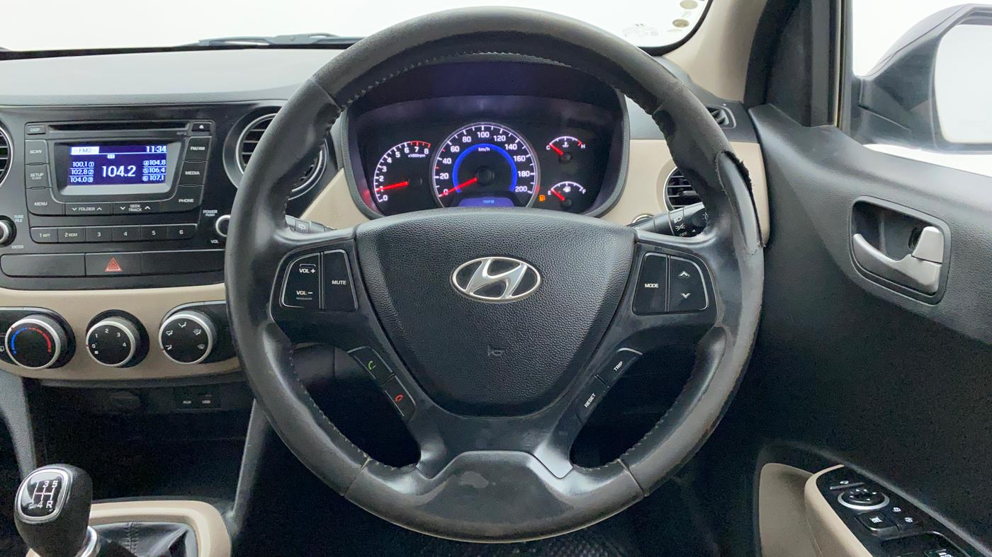 2015 Hyundai Grand i10 ASTA 1.2 KAPPA VTVT, Petrol, Manual, 94,550 km, Steering Wheel Close Up
