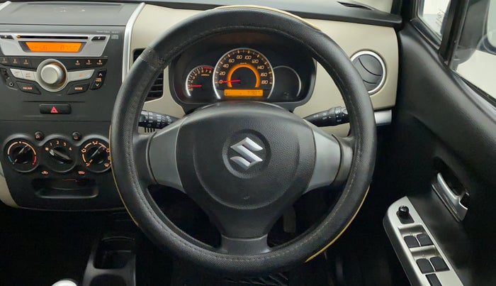 2013 Maruti Wagon R 1.0 VXI, Petrol, Manual, 77,981 km, Steering Wheel Close Up