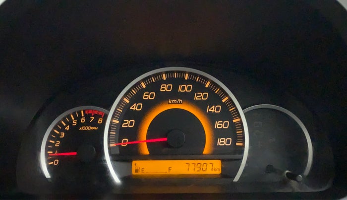 2013 Maruti Wagon R 1.0 VXI, Petrol, Manual, 77,981 km, Odometer Image