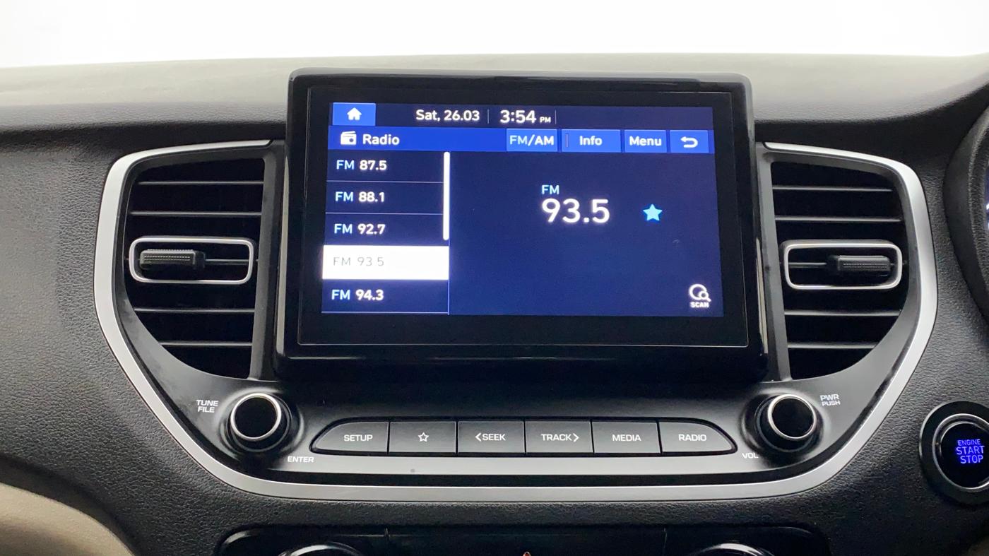2020 Hyundai Verna SX PETROL MT, Petrol, Manual, 5,339 km, Infotainment System