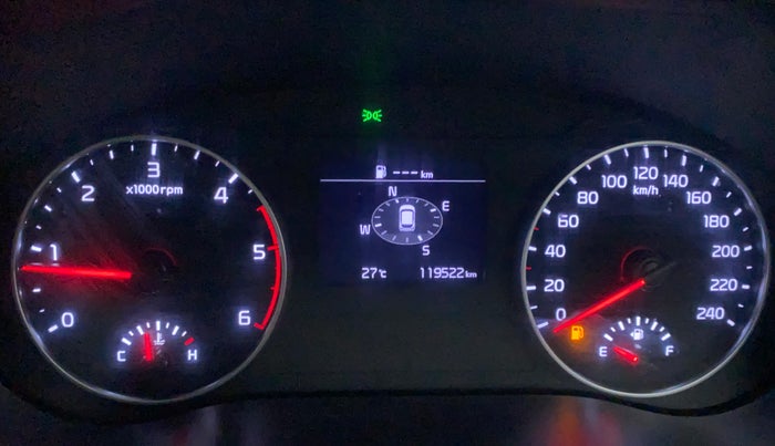 2021 KIA SELTOS HTX 1.5 DIESEL, Diesel, Manual, 1,19,522 km, Odometer Image