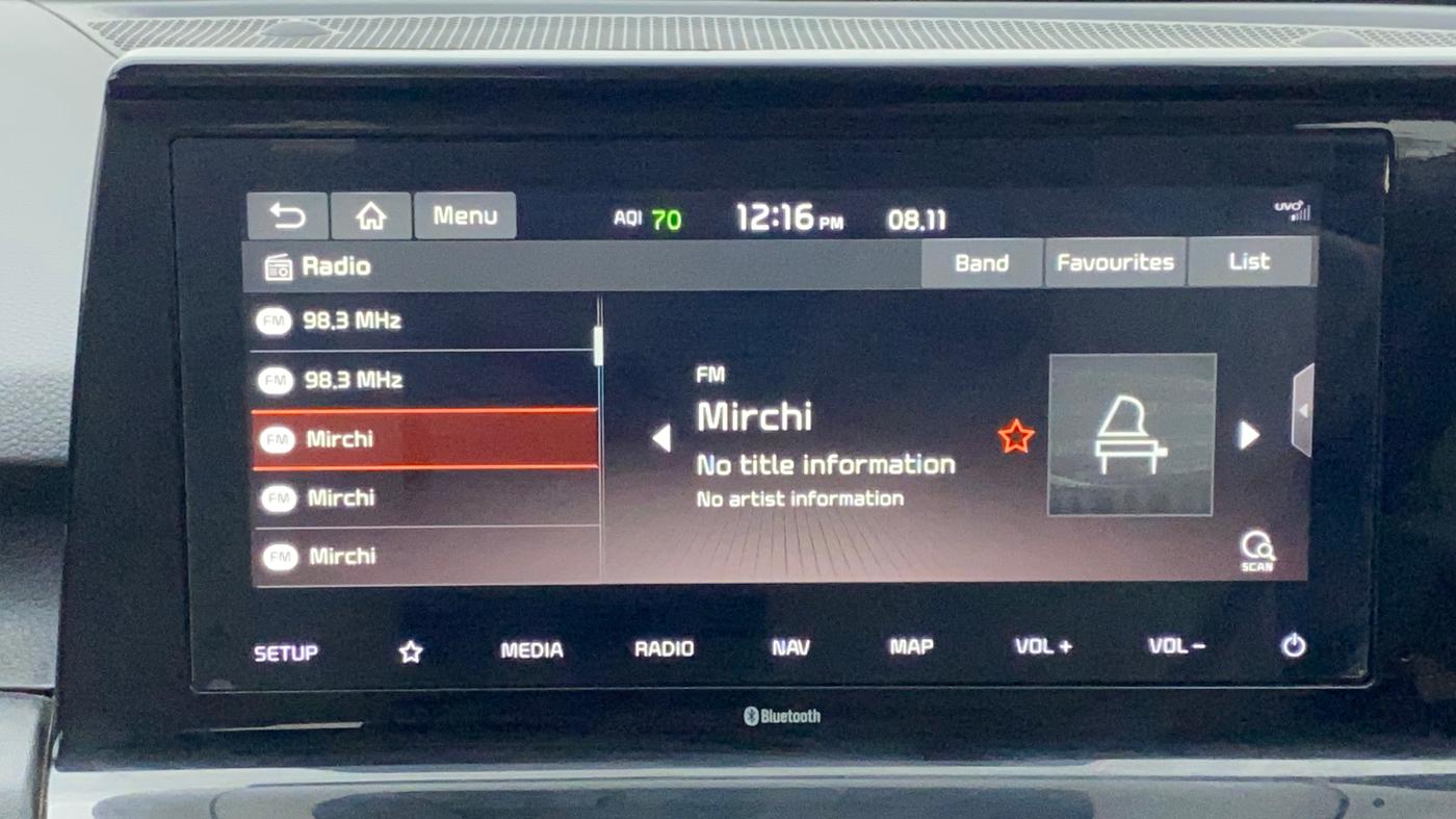 2021 KIA SELTOS HTX 1.5 DIESEL, Diesel, Manual, 1,19,522 km, Infotainment System