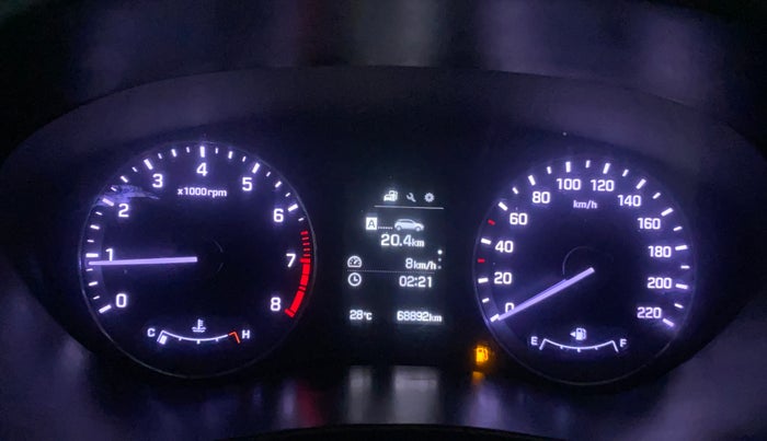 2017 Hyundai Elite i20 ASTA 1.2 (O), Petrol, Manual, 68,872 km, Odometer Image