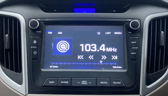 2017 Hyundai Creta SX PLUS AT 1.6 DIESEL, Diesel, Automatic, 43,615 km, Infotainment System