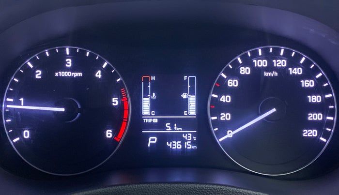 2017 Hyundai Creta SX PLUS AT 1.6 DIESEL, Diesel, Automatic, 43,615 km, Odometer Image